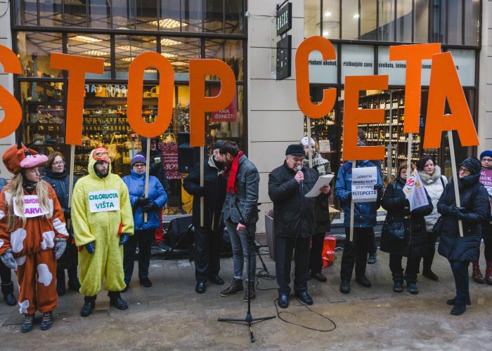 LPSK dalyvavo proteste prieš CETA