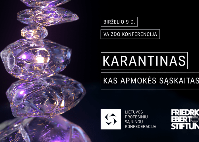 Konferenciją „Karantinas: kas apmokės sąskaitas?“ transliuos lrt.lt