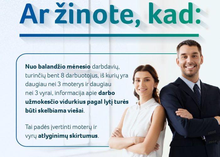 Apie vyrų ir moterų darbo užmokesčio viešinimą