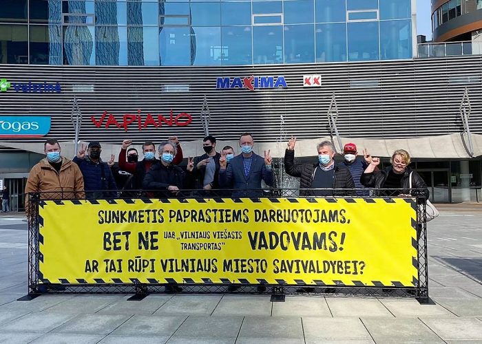 Palaikome protestuojančius Vilniaus viešojo transporto darbuotojus